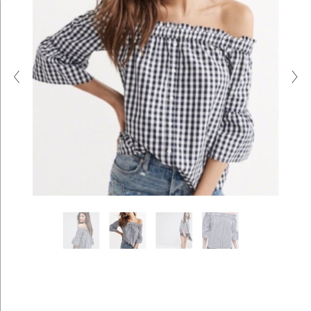 Abercrombie & Fitch gingham top / like new